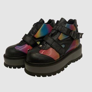 ꧁𝕊𝕆𝕃𝔻!꧂🔮Demonia Rainbow Reflective Platforms